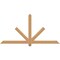 Ekena Millwork Kennewick Timber Gable Bracket, Western Red Cedar, 72"W x 36"H x 3 1/2"D x 3 1/2"F, 12/12 Pitch GBW072X36X0404KEN00SWR - alternate 1